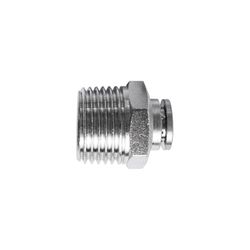 Metal Pu Fitting Straight 8mm X 1/2